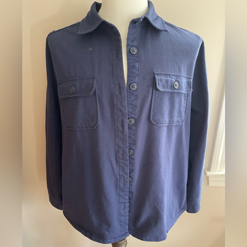 Button-Up Navy Jacket